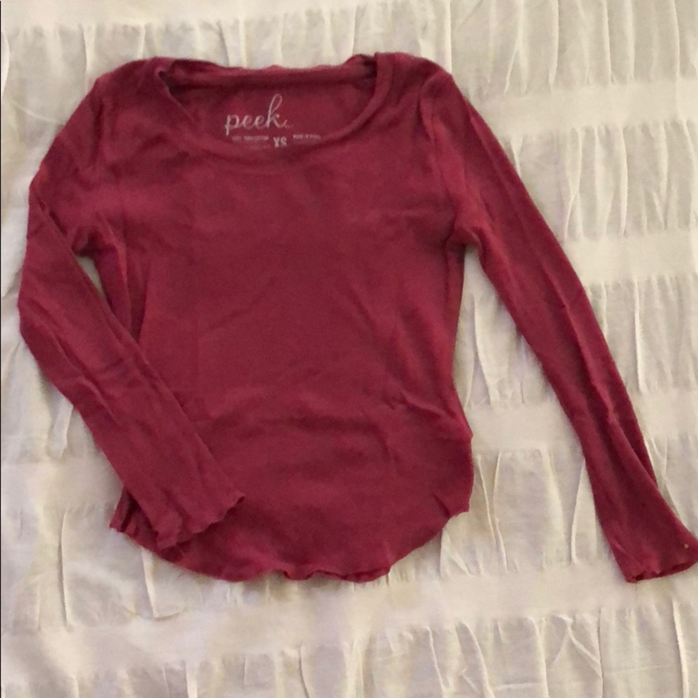 Peek girls XS long sleeved shirt